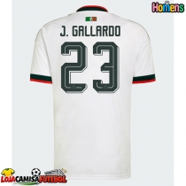 Camisa de Futebol México Jesus Gallardo #23 Equipamento Secundário Mundo 2026 Manga Curta